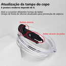 Copo térmico de aço inoxidável da Romantic Crown com canudo