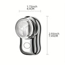 Melhore seu barbear com este barbeador elétrico masculino em cápsula: portátil, inteligente e pronto para qualquer aventura!