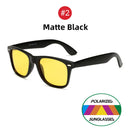 Óculos Lentes Polarizadas Quadradas UV400 Óculos de Sol Amarelos para  Condução