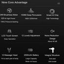 Pistola de massagem profissional 24V com compressa quente e fria elétrica 12 cabeças pistola de fáscia de alta frequência tecido profundo pescoço relaxamento fitness