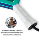 Raquete de Padel IANONI Superfície de Fibra de Carbono com Núcleo de Espuma Flexível de Memória EVA Raquetes de Tênis de Padel Leves