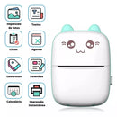 Mini impressora portátil - (Com um rolo de papel adesivo de Brinde) + FRETE GRÁTIS